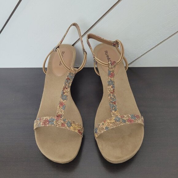 NEW Style & Co. Mulan Women 10.5 Cork Wedge Sandals 4CT - Picture 3 of 9